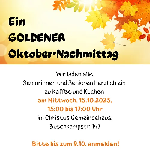 Plakat Goldener Oktober-Nachmittag, Herbstblätter im Sonnenschein