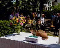 Foto Altar bei Open Air Gottesdienst