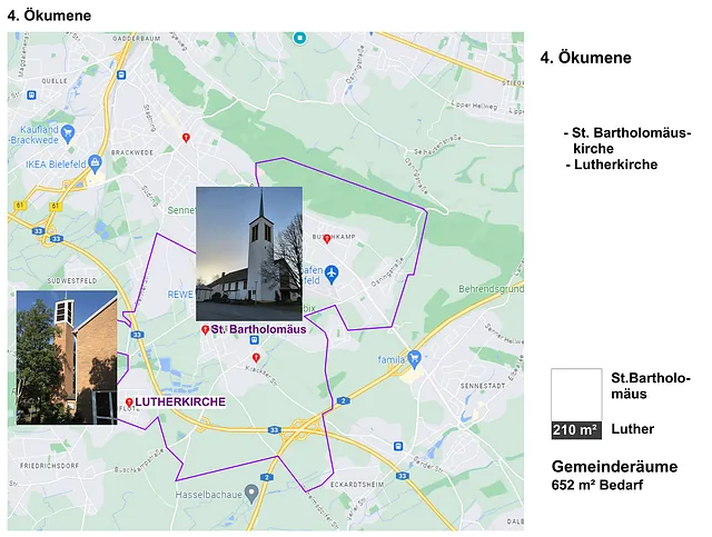 Karte Alternative 4: Ökumene